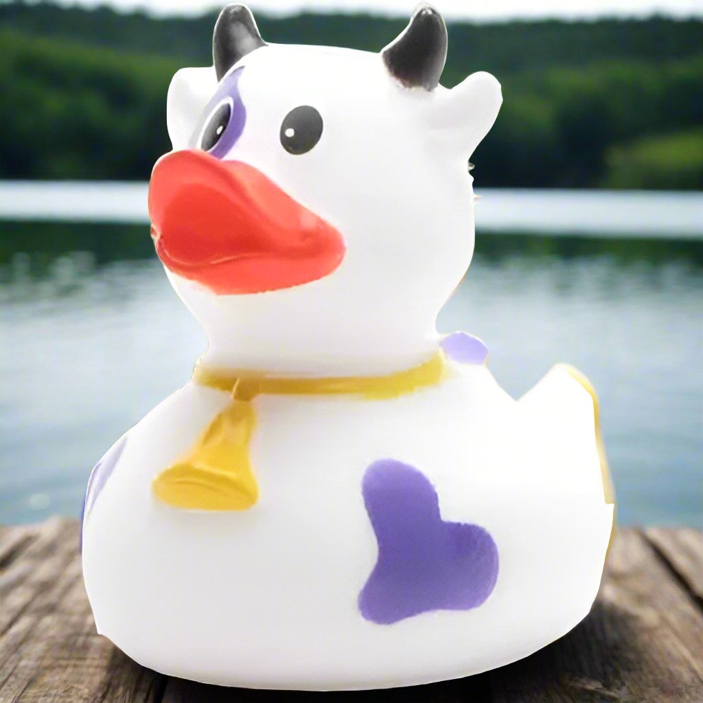 Purple Cow Rubber Duck