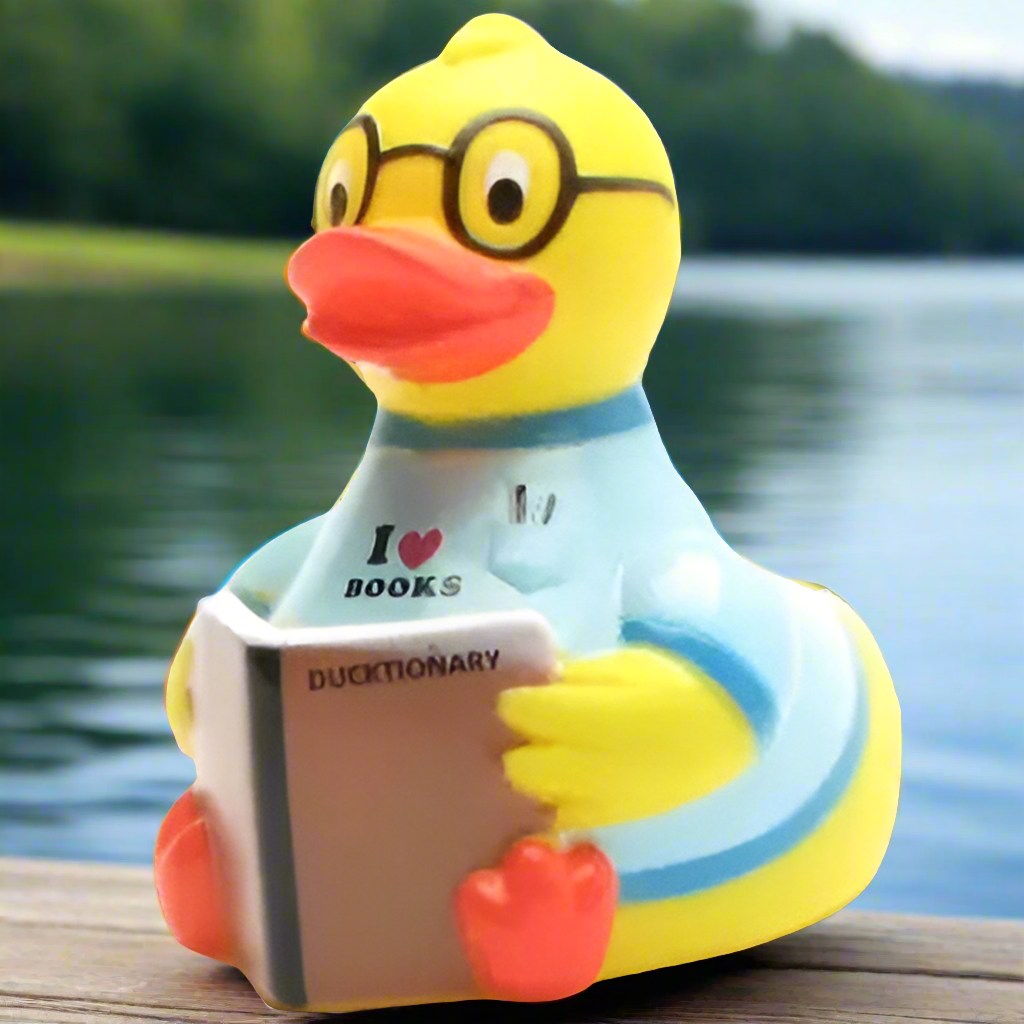 Bookworm Rubber Duck