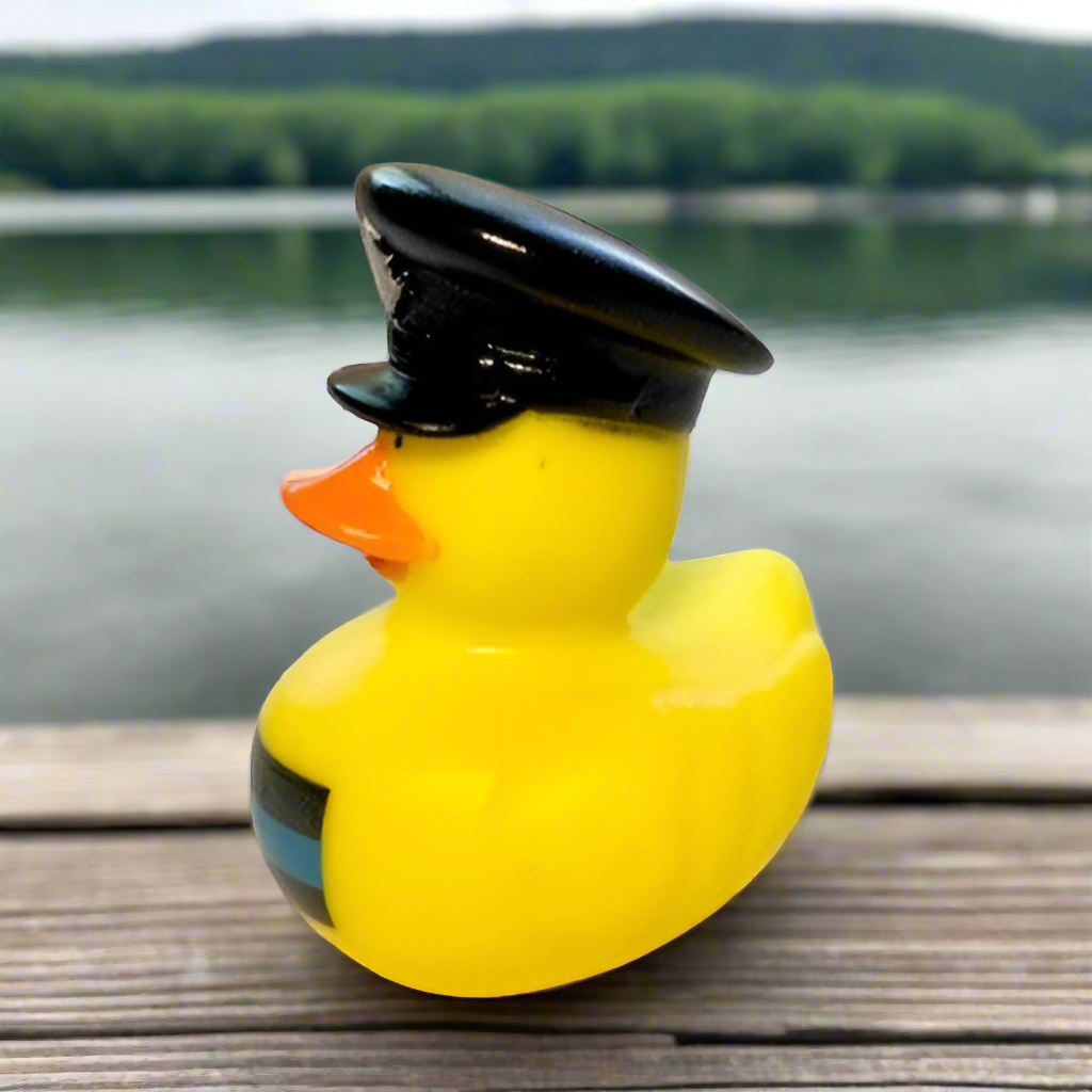 Officer Blue Line Rubber Duck