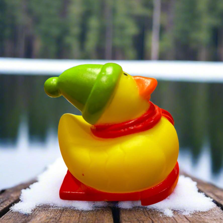 Winter Sledding Rubber Duck