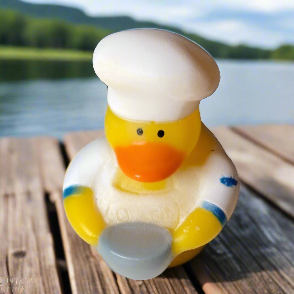 Chef Blue Rubber Duck