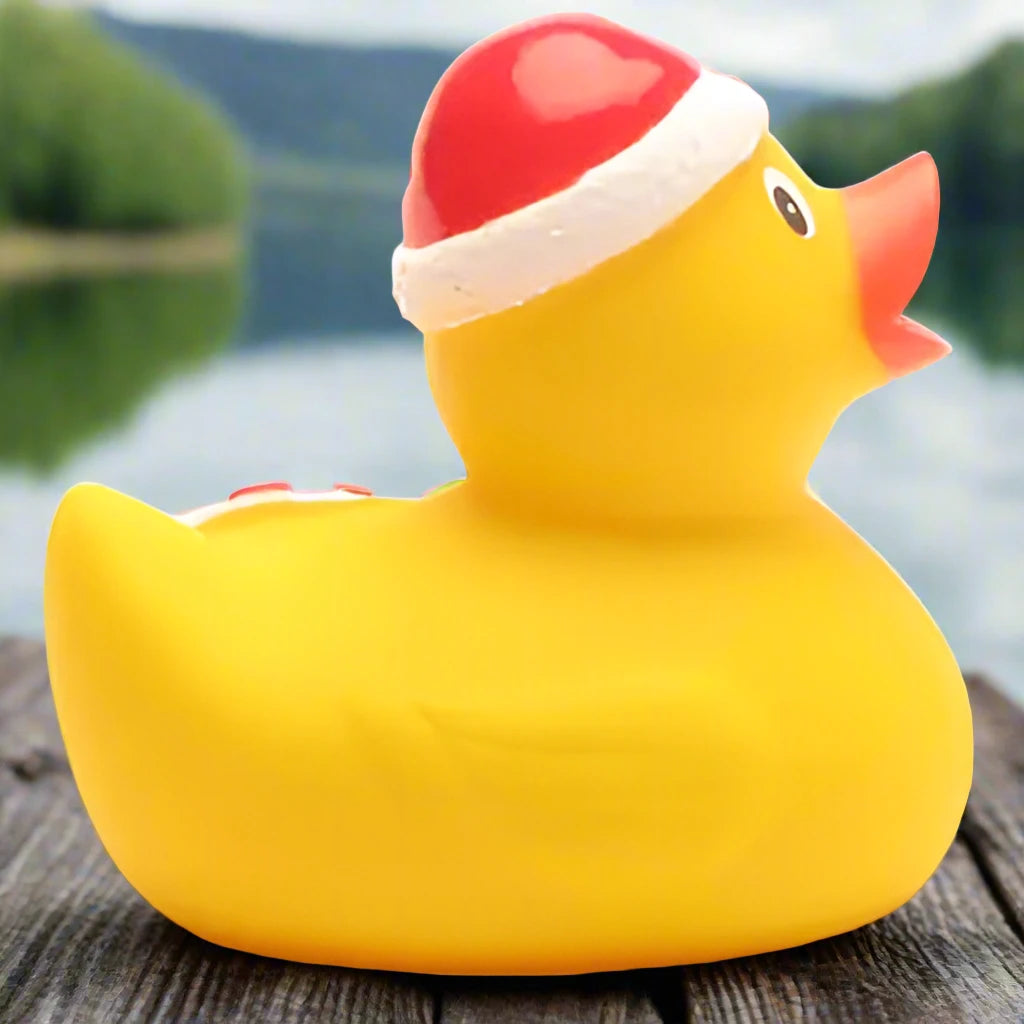 Candy Cane Santa Rubber Duck