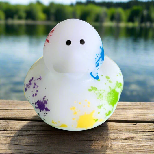 Paint Splatter Rubber Duck