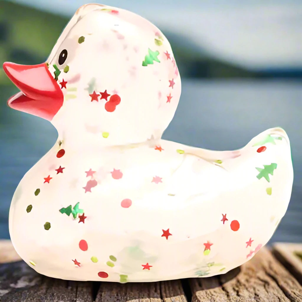 Christmas Glitter Rubber Duck