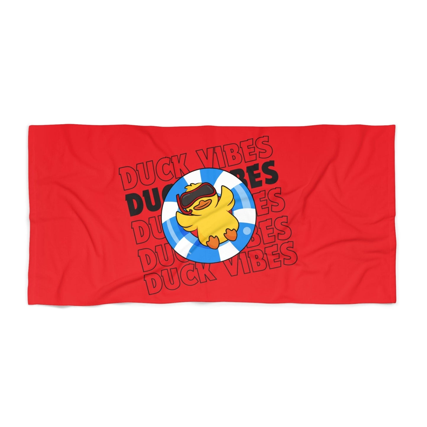 Duck Vibes Beach Towel | Rubber Ducky | Duck of the Month | Summertime | Beachwear