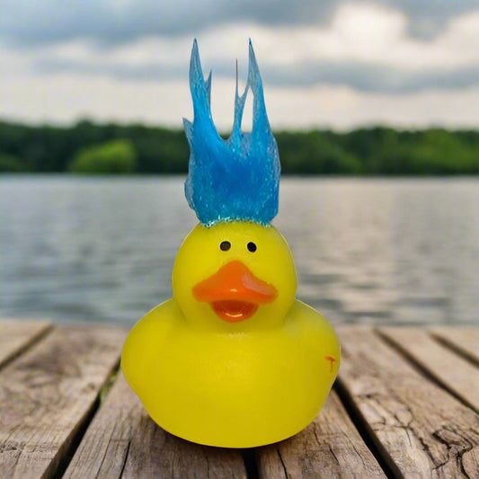 Troll Hair Yellow Rubber Duck