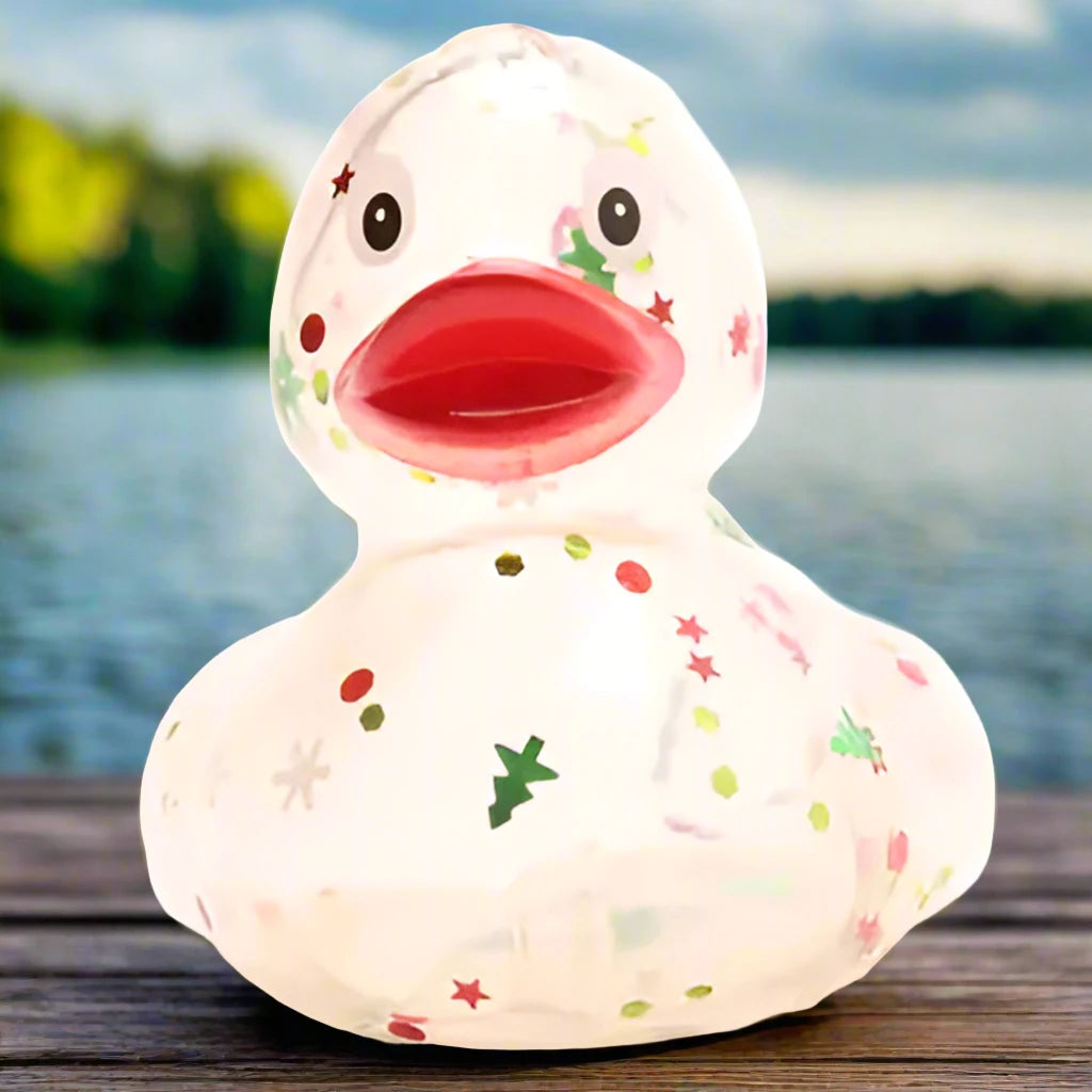 Christmas Glitter Rubber Duck