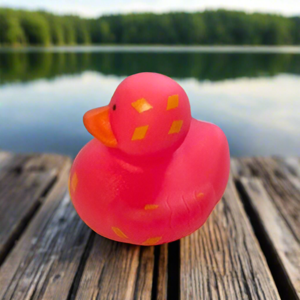 Diamond Pink Rubber Duck