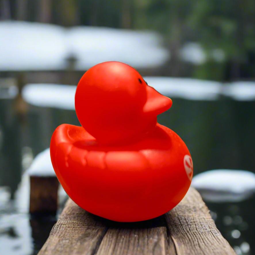 Christmas All Red Rubber Duck