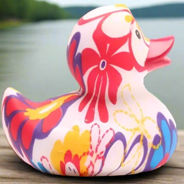 Flower Power Rubber Duck