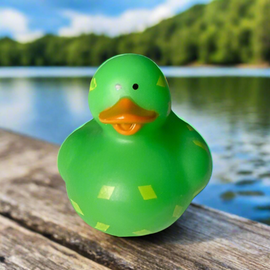 Diamond Green Rubber Duck