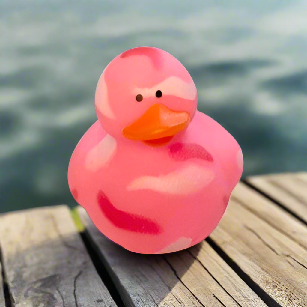 Camo Pink Rubber Duck