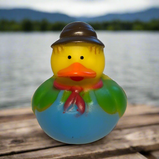 Scarecrow Green Rubber Duck