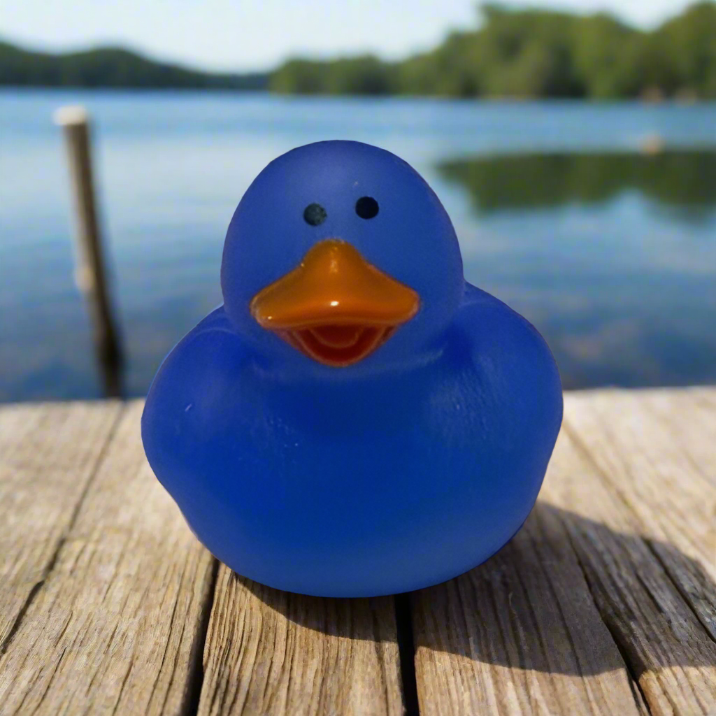 Color Changing Blue Rubber Duck