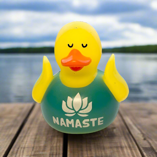 Yoga Namaste Rubber Duck