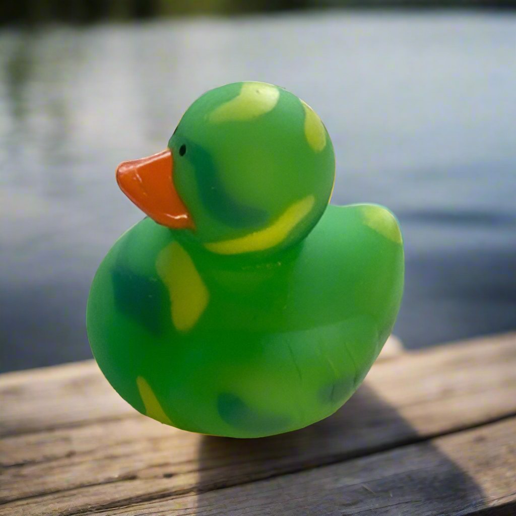 Camo Green Rubber Duck