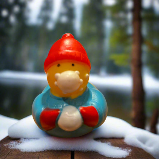 Snowball Fight Rubber Duck