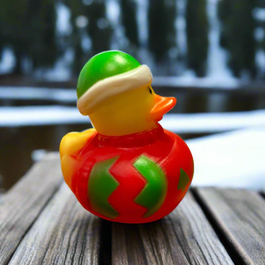 Ugly Christmas Tree Sweater Rubber Duck