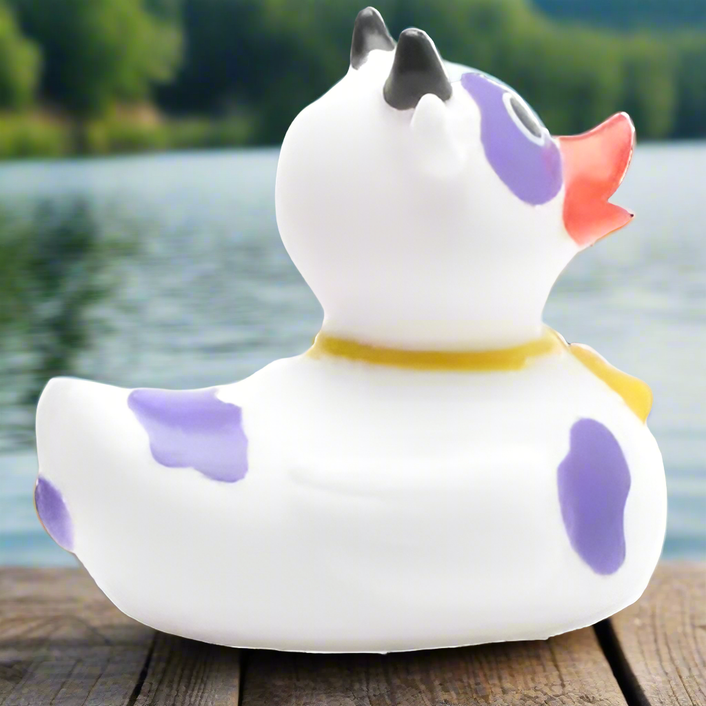 Purple Cow Rubber Duck