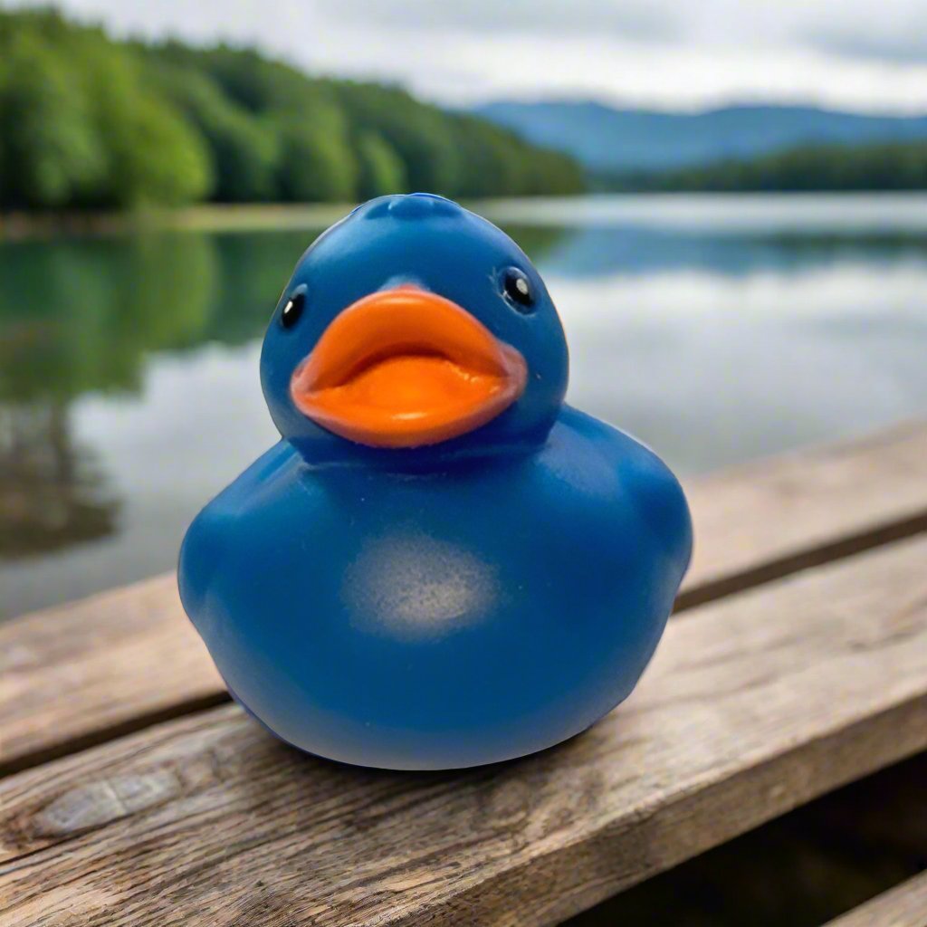 Singing Blue Rubber Duck