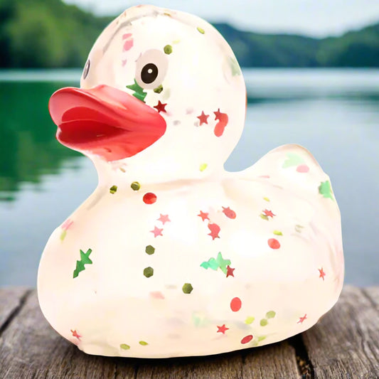 Christmas Glitter Rubber Duck