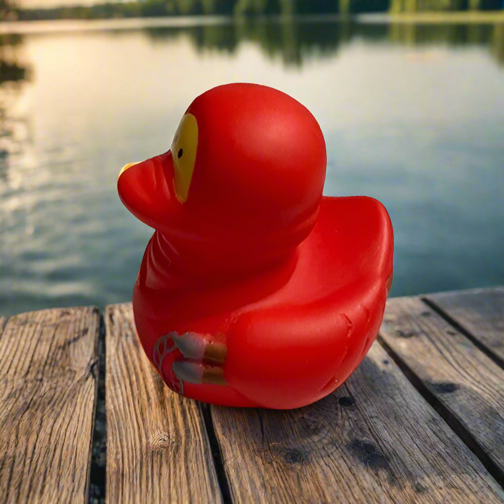 Ninja Red Rubber Duck