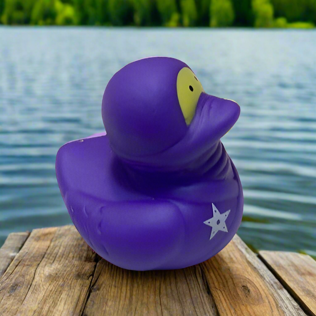 Ninja Purple Rubber Duck