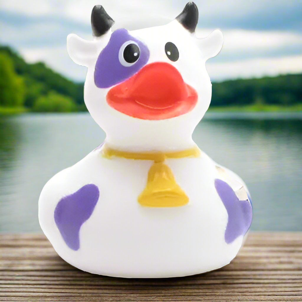 Purple Cow Rubber Duck