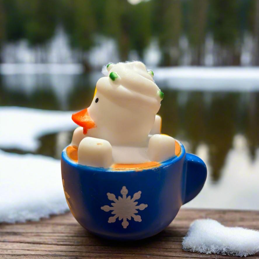 Hot Chocolate Blue Rubber Duck