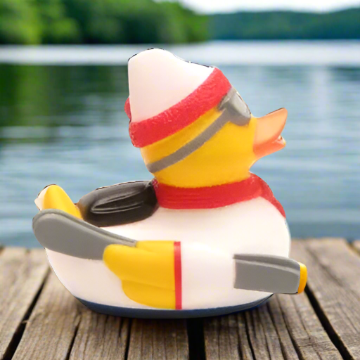 Skier Rubber Duck