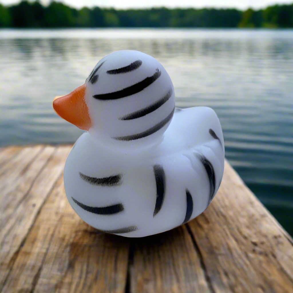 Striped Rubber Duck