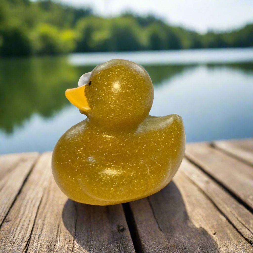 Glitter Gold Rubber Duck