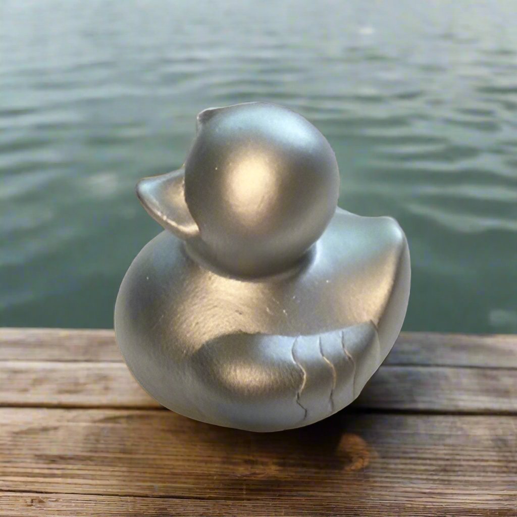 Just Silver Rubber Duck