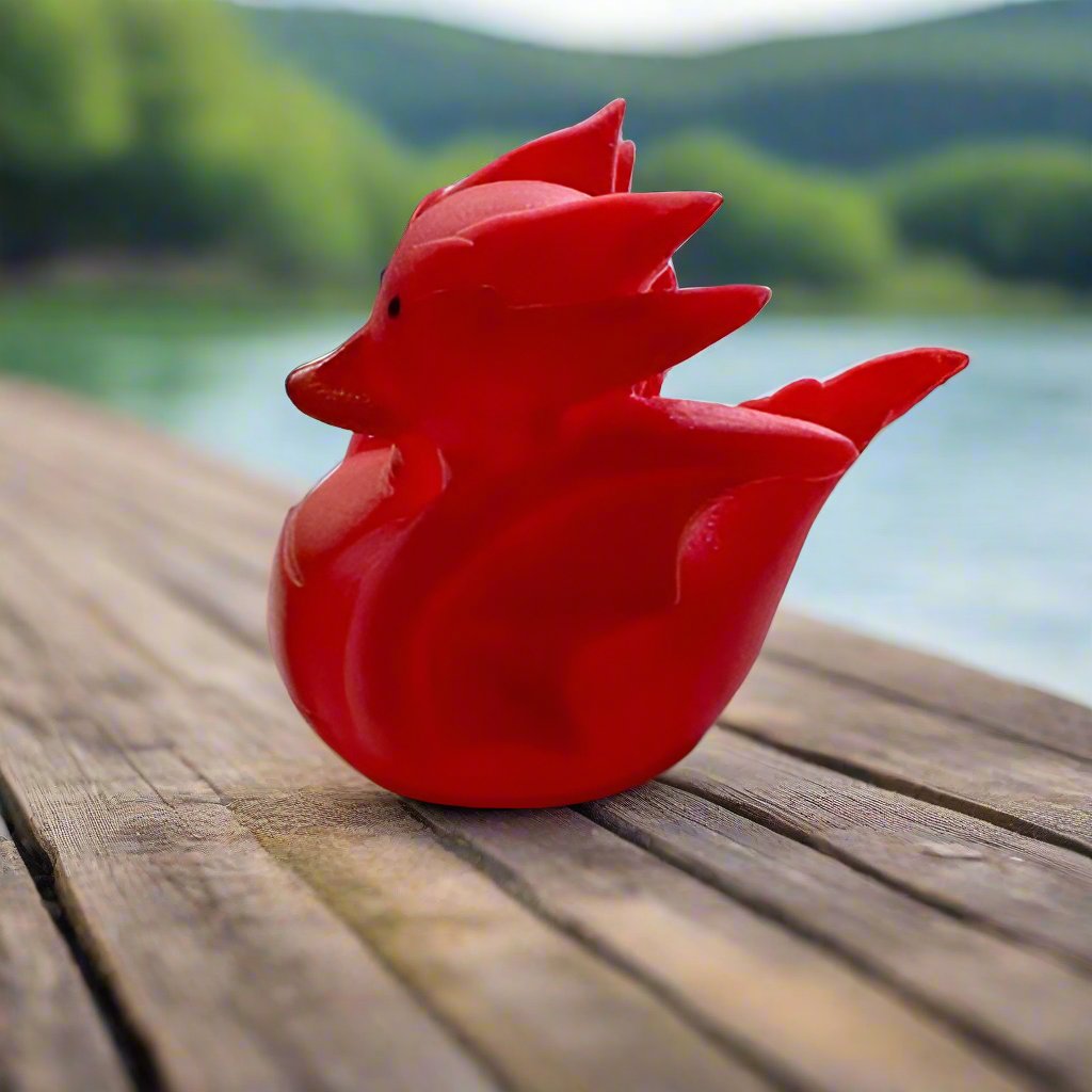 Dragon Fire Rubber Duck