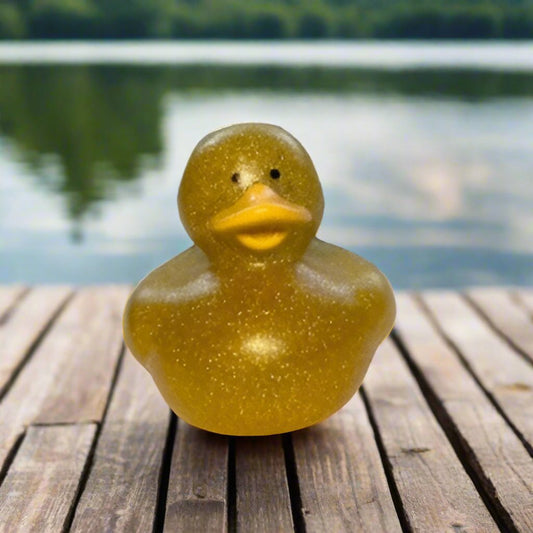 Glitter Gold Rubber Duck