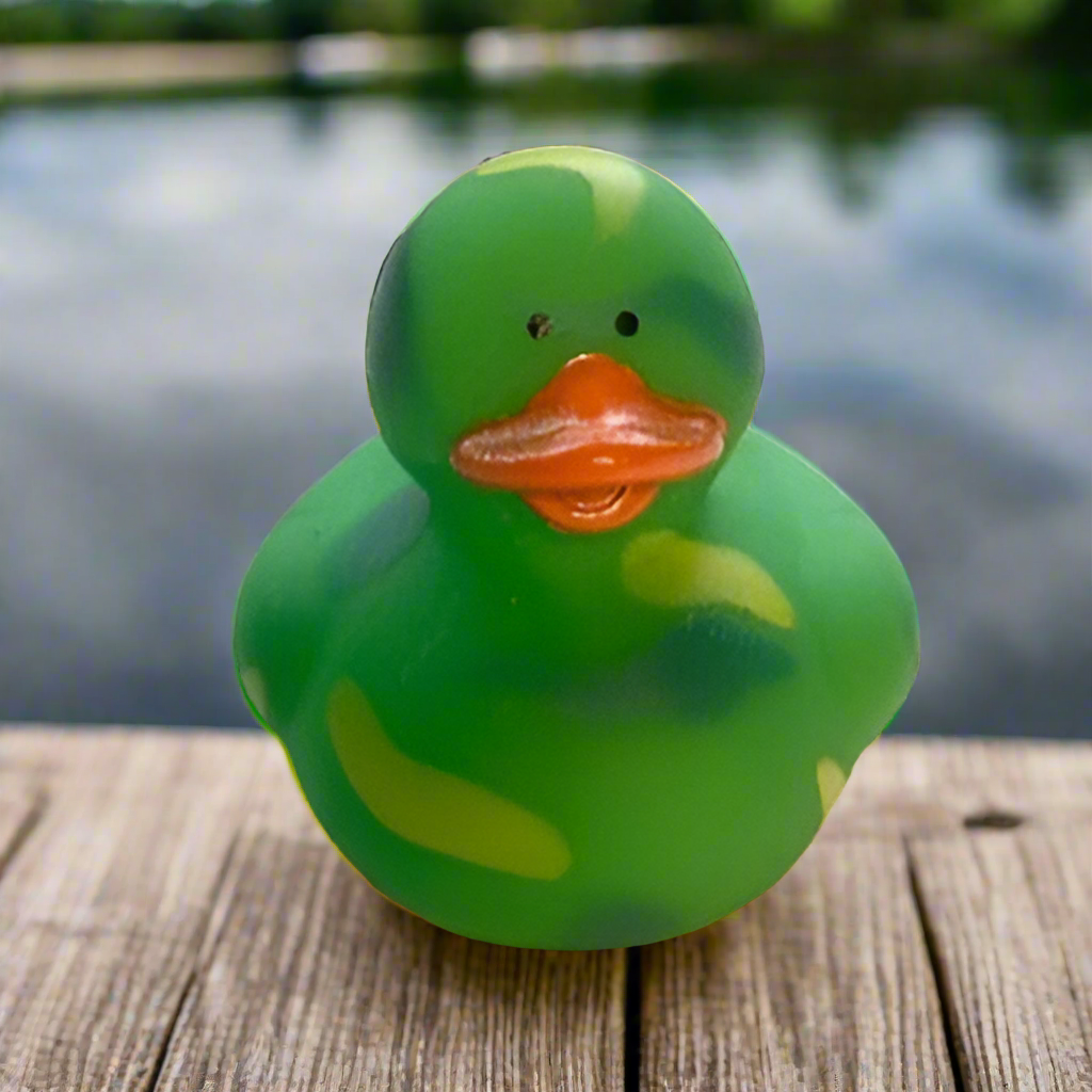 Camo Green Rubber Duck