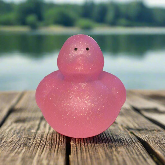 Glitter Pink Rubber Duck