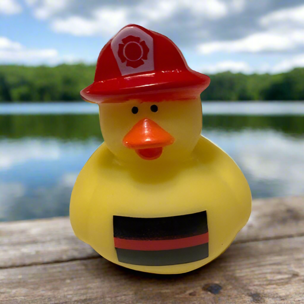 Firefighter Red Line Rubber Duck