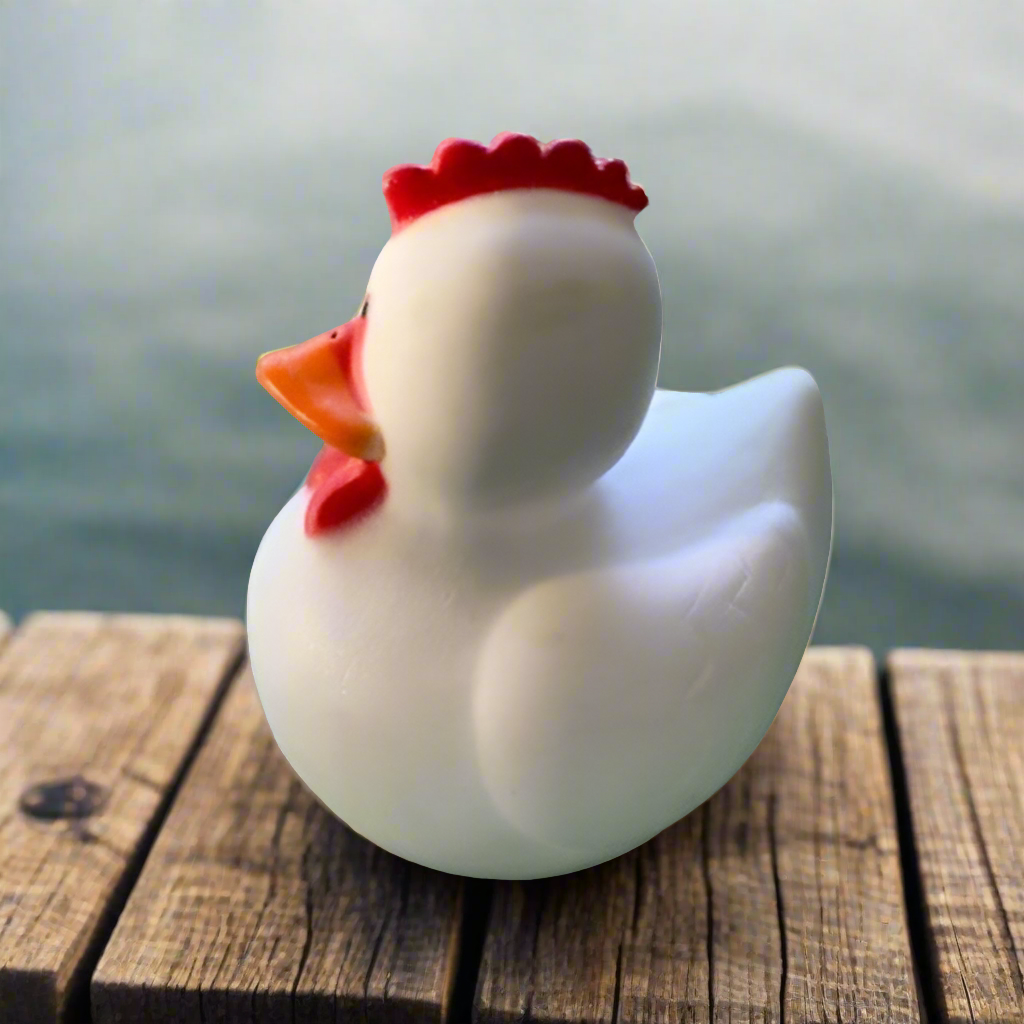 Cock-a-doodle Rubber Duck