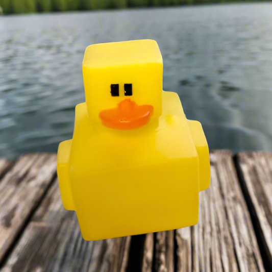 Block Yellow Concrete Rubber Duck