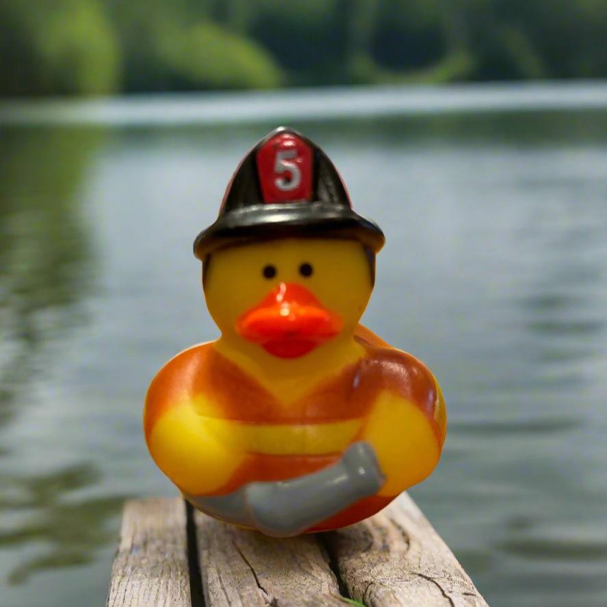 Firefighter Justin Rubber Duck