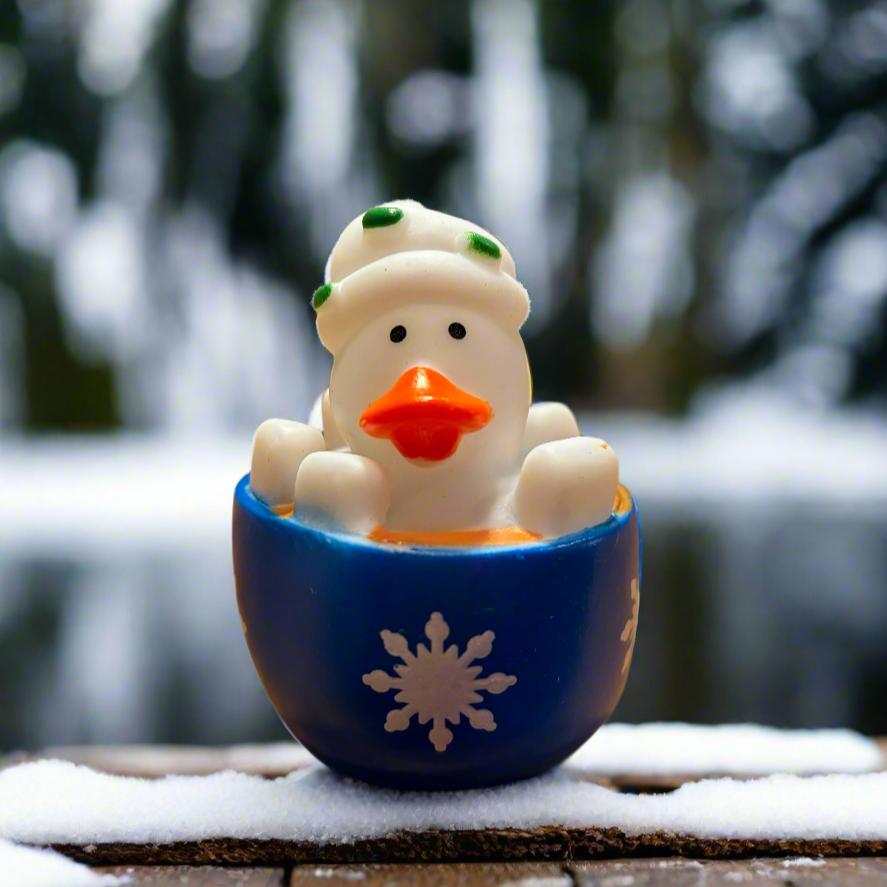 Hot Chocolate Blue Rubber Duck