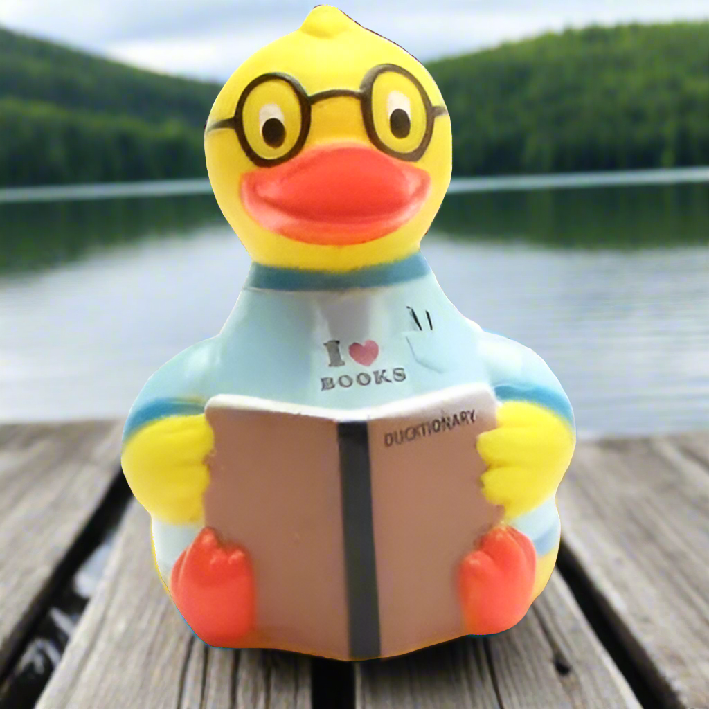 Bookworm Rubber Duck