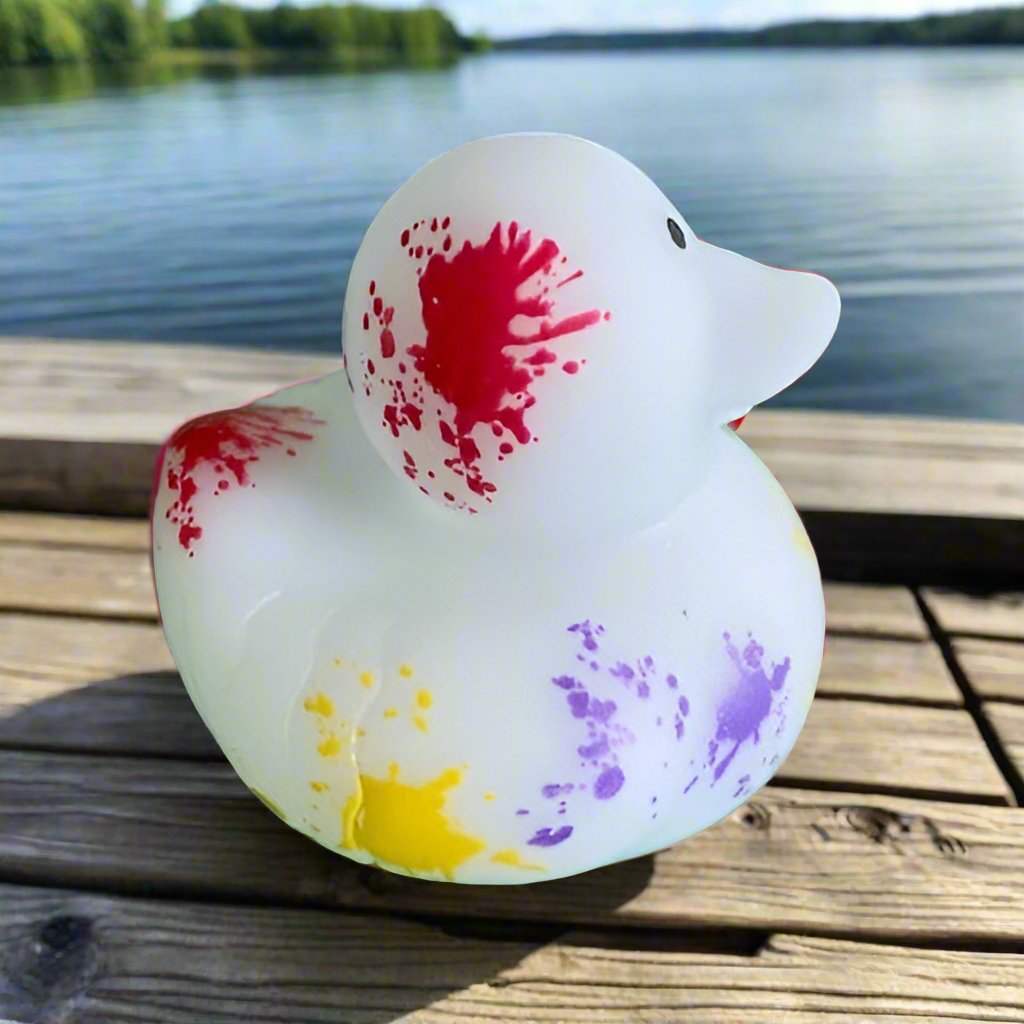 Paint Splatter Rubber Duck