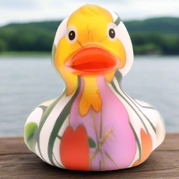 Flowers Rubber Duck