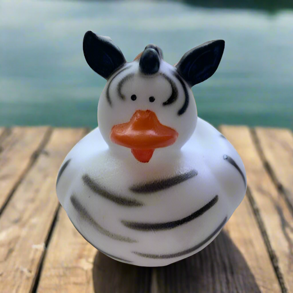 Zebra Rubber Duck