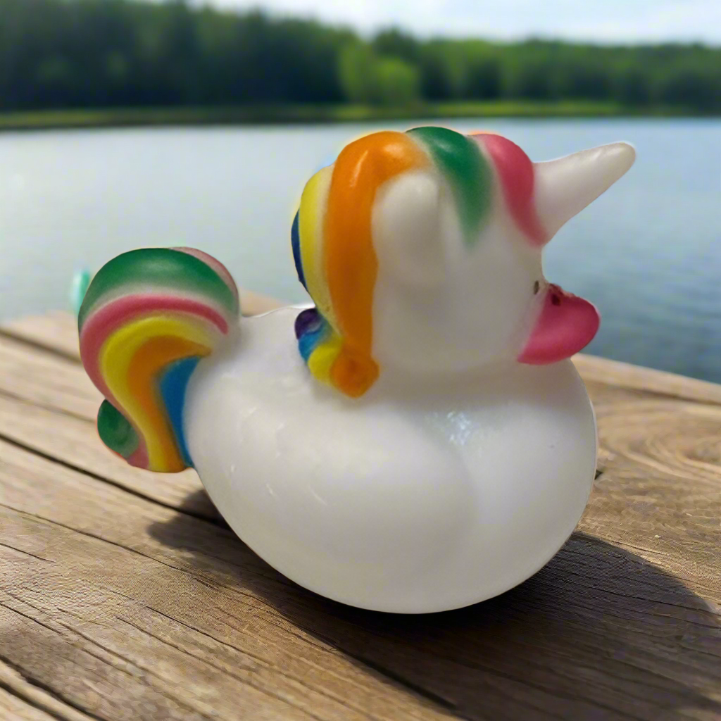 Unicorn Rainbow Rubber Duck