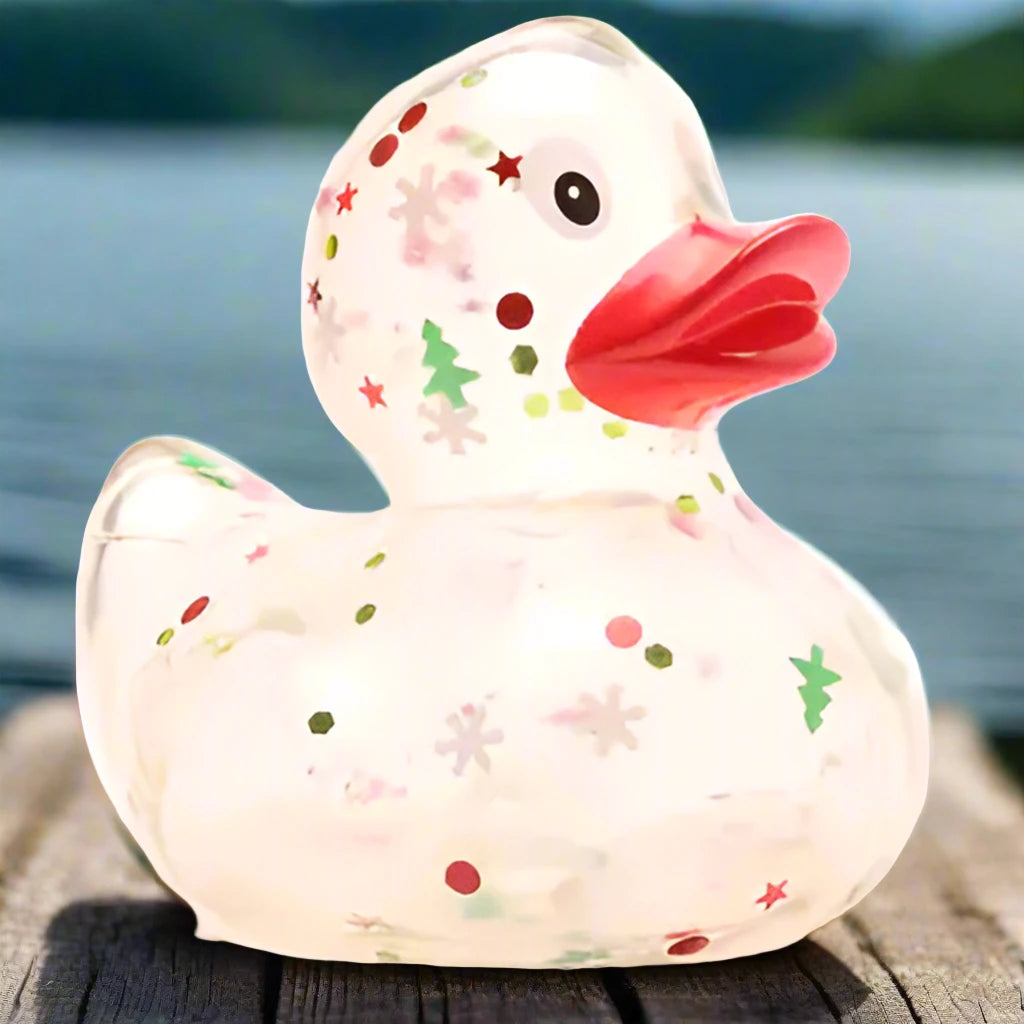 Christmas Glitter Rubber Duck