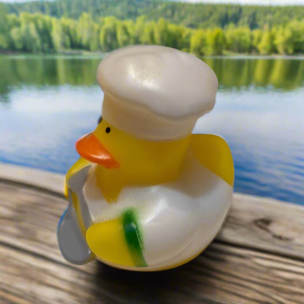 Chef Green Rubber Duck