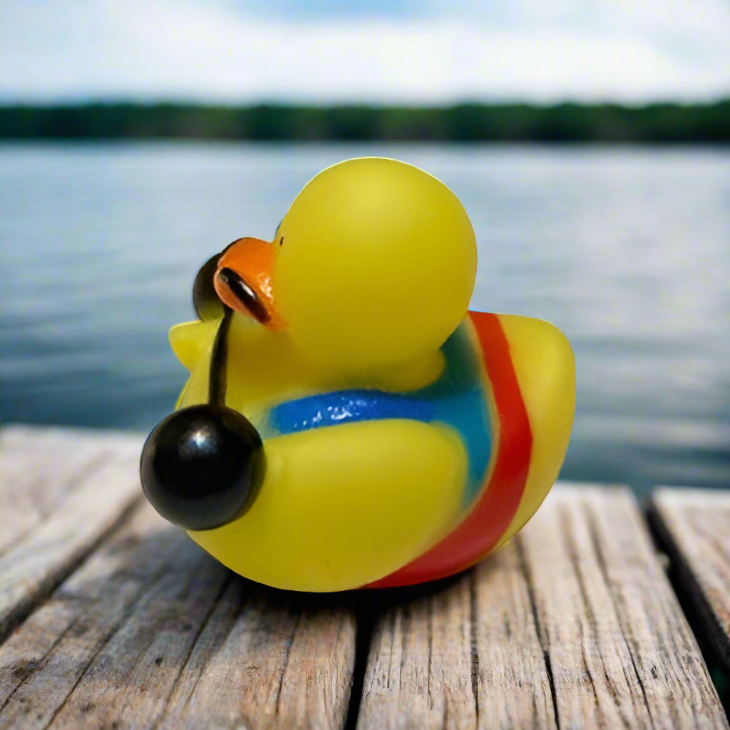 Circus Weightlifter Rubber Duck